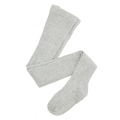 Medias Can Can Germe Kids Rib Gris Talle 6 a 7