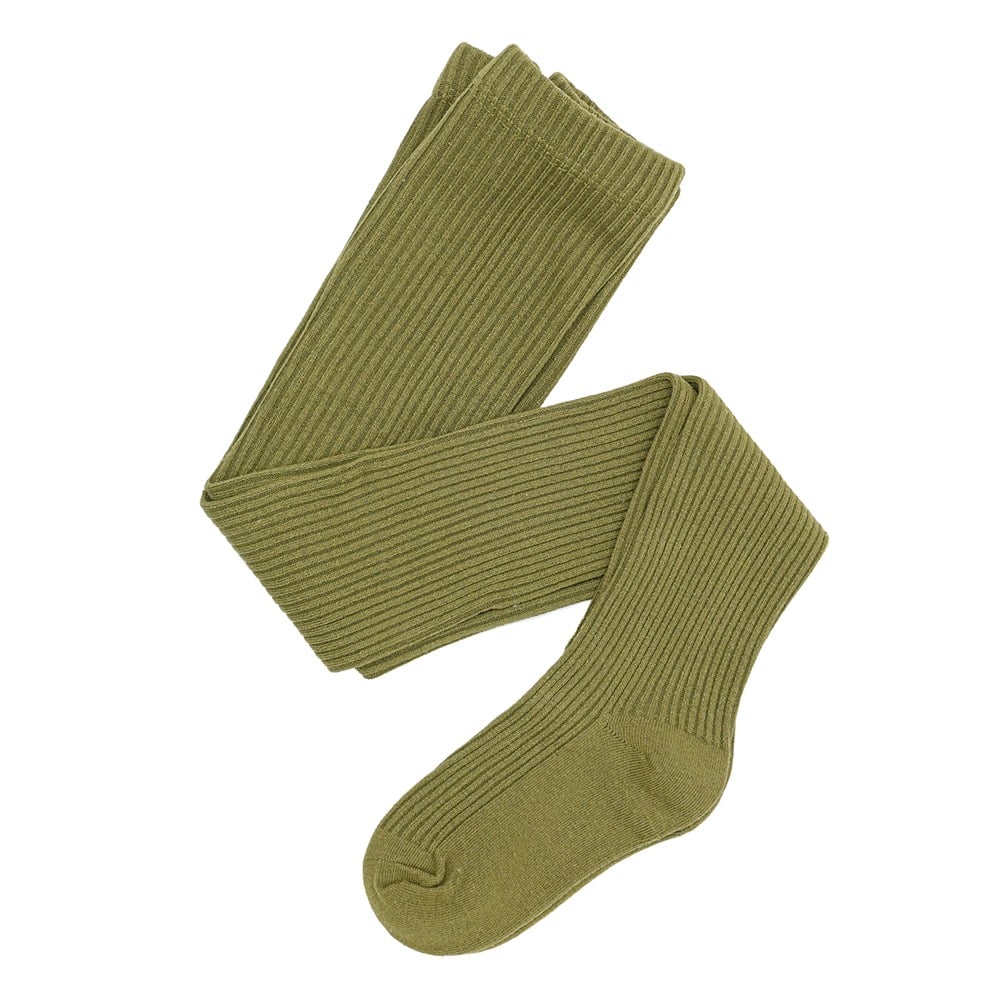 Medias Can Can Germe Kids Rib Verde Talle 9 a 12 