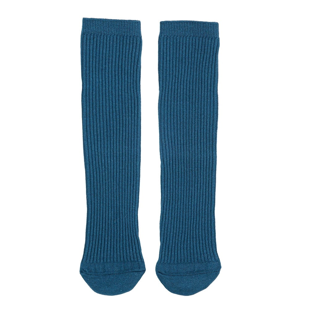 Medias Largas Germe Kids Rib Azul Talle Único