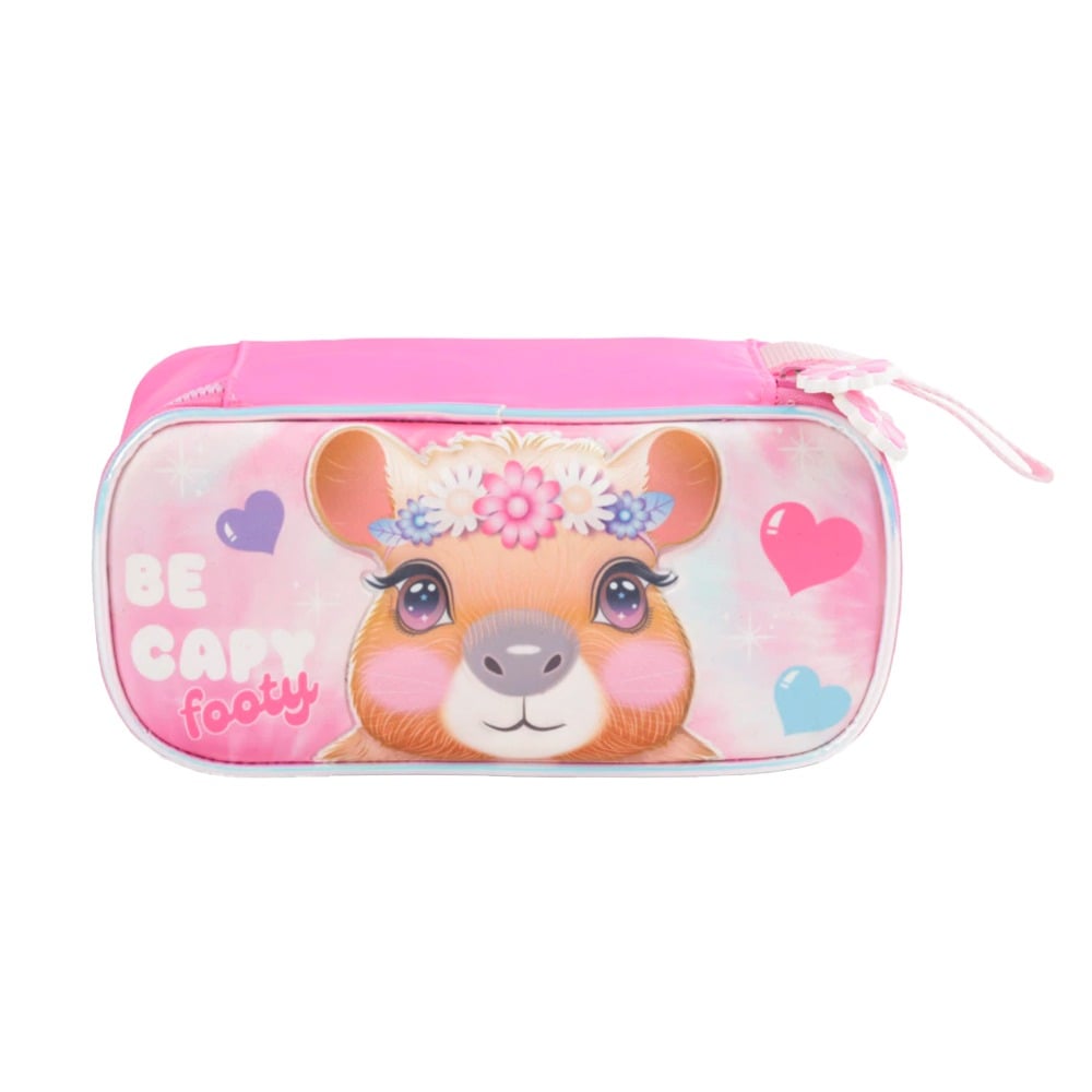 Cartuchera Footy Capibara Rosada