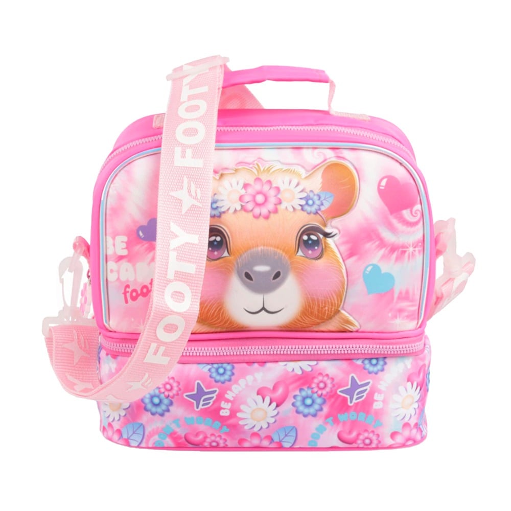 Lunchera Térmica Footy Capibara Rosa