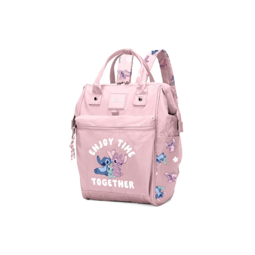 Mochila Maternal Stitch Rosada