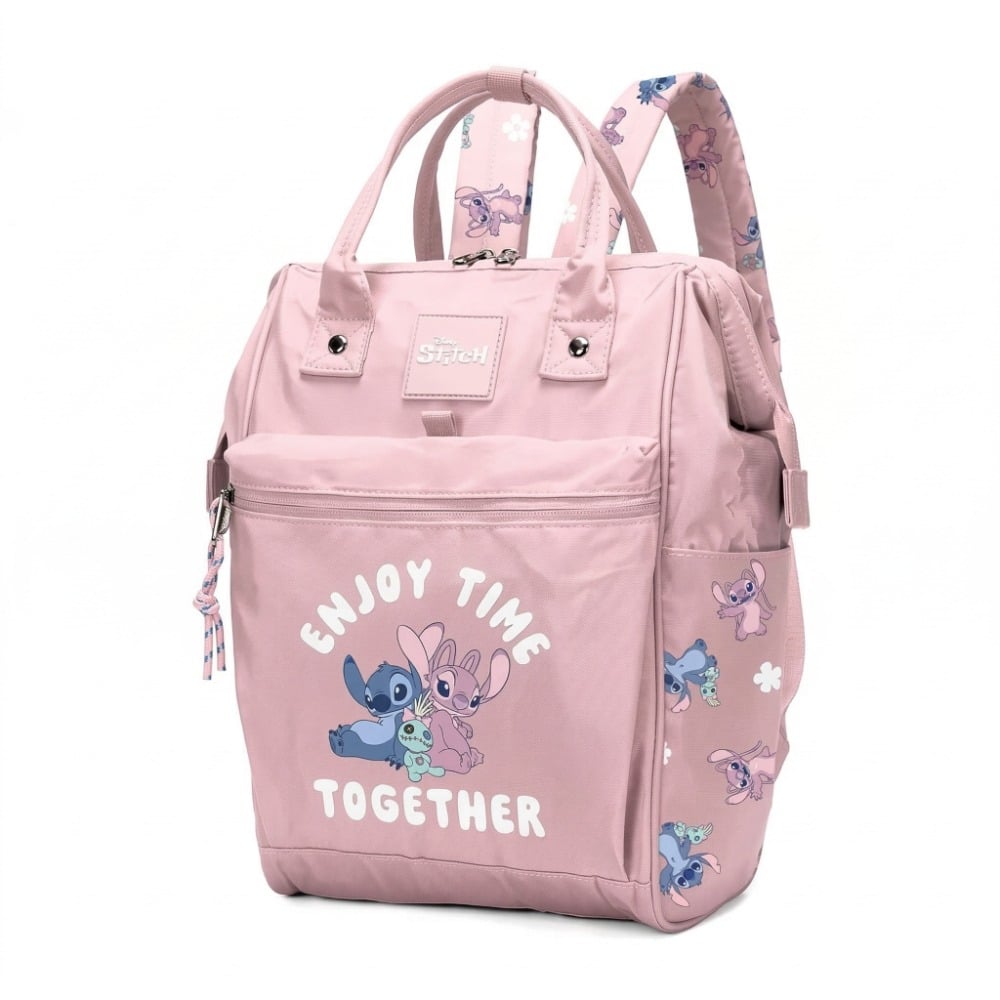 Mochila Maternal Stitch Rosada