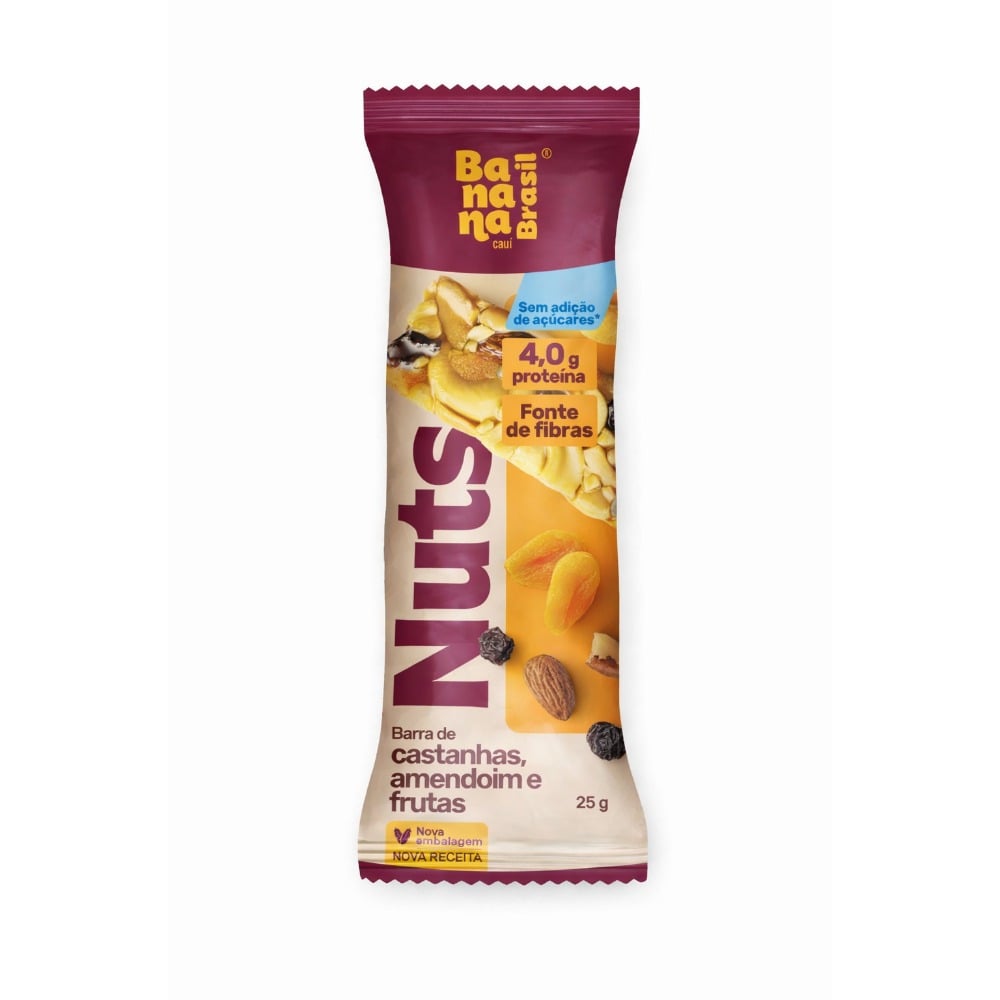 Barra de Cereales Nuts Bar Castañas Almendras y Frutas 25 g