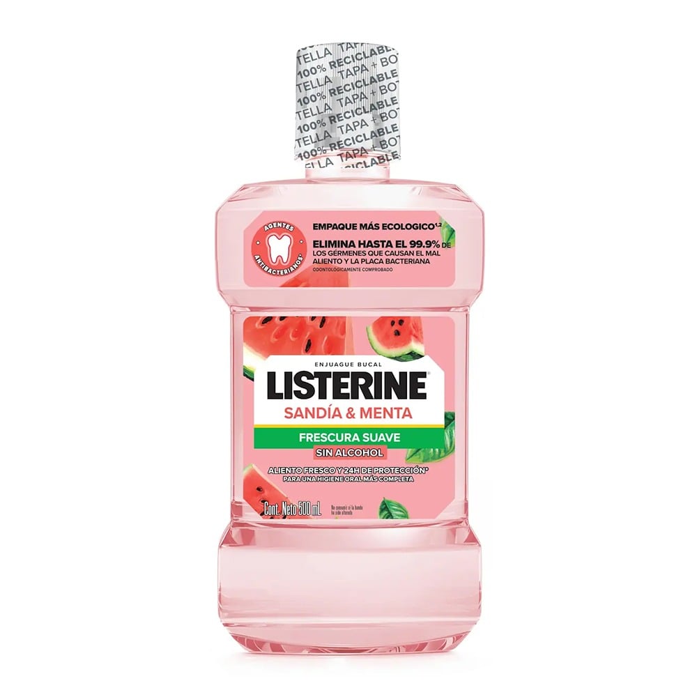 Enjuague Bucal Listerine Sandía y Menta 500 ml