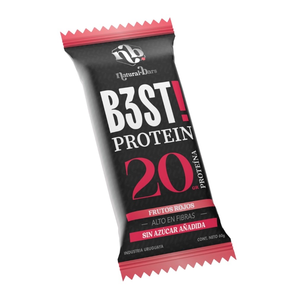 Barra Proteica Best Protein Frutos Rojos Vegana 60 g