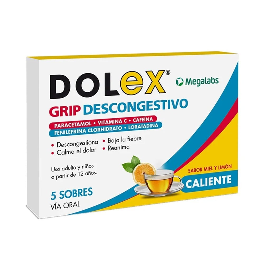 Dolex Grip Descongestivo 5 Sobres