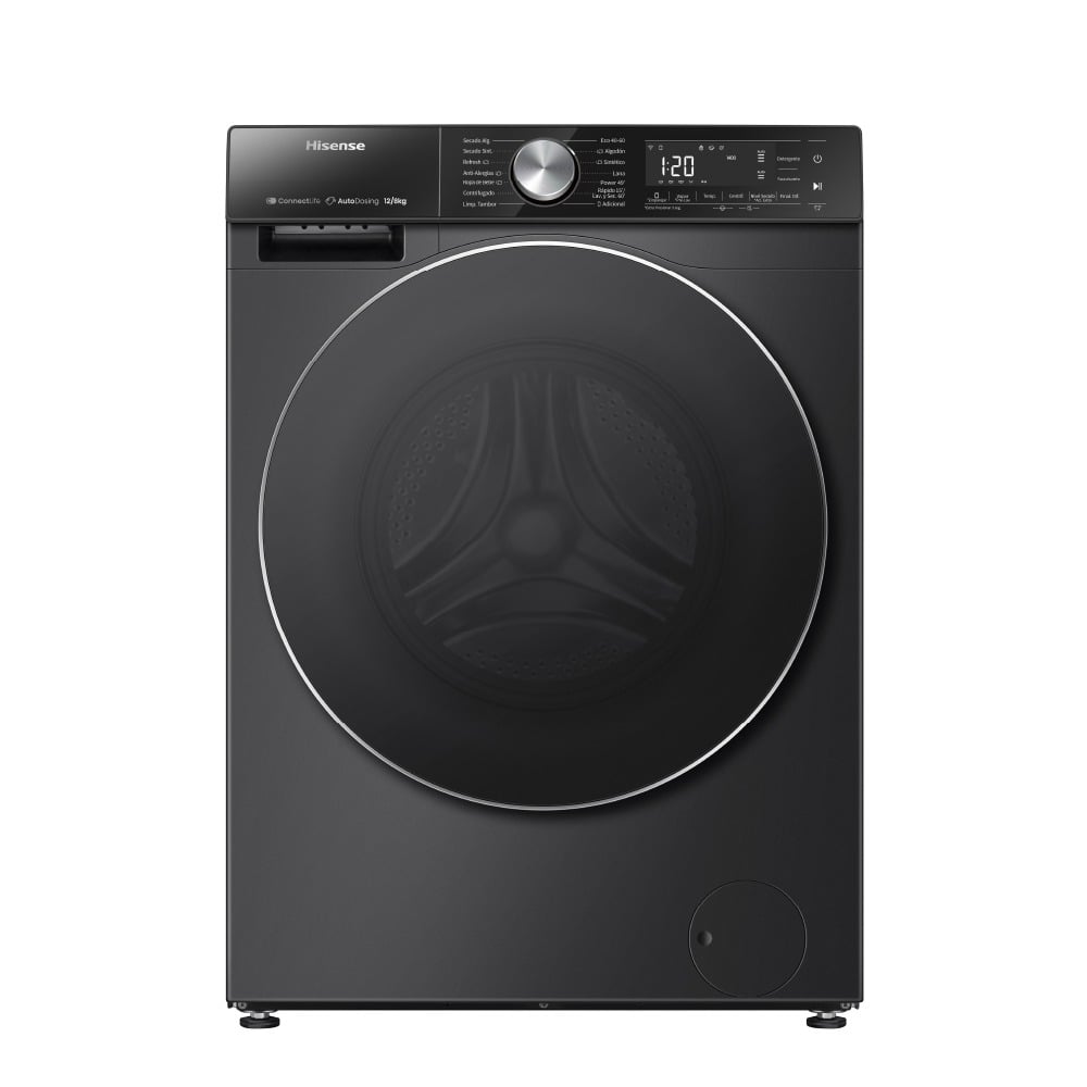 Lavasecarropas Hisense WD5S1245BB Wifi 12 kg Negro