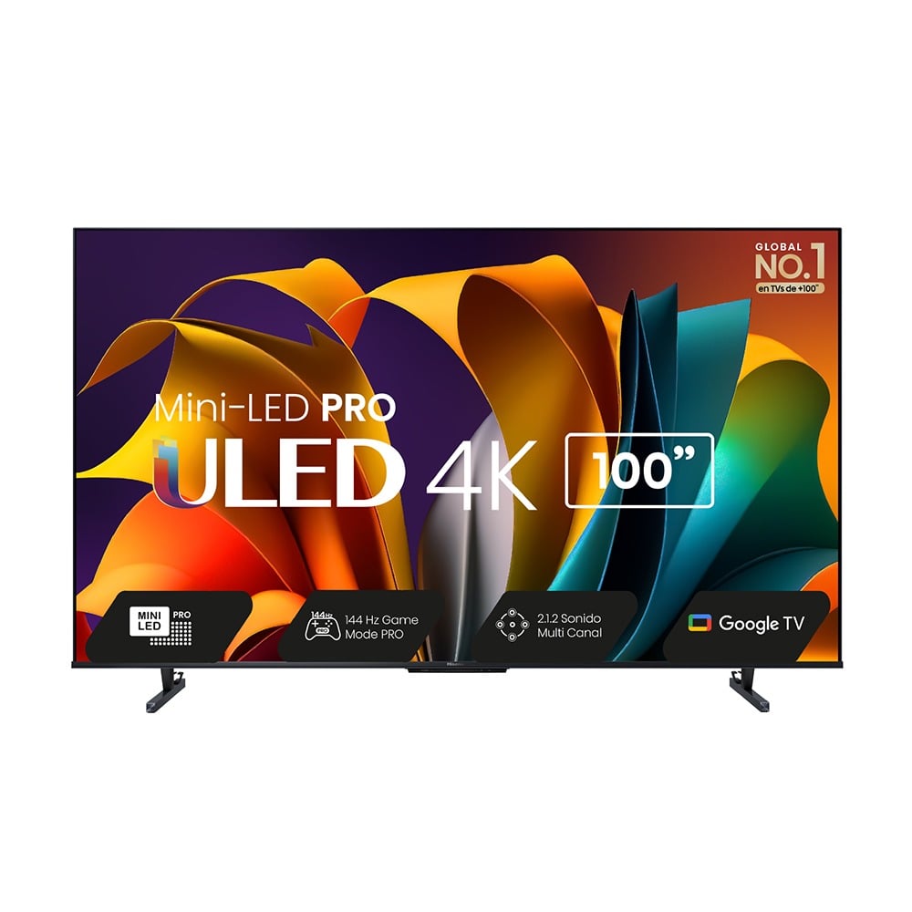 Televisor Hisense Smart 100U8K Mini LED 4K UHD 100" 
