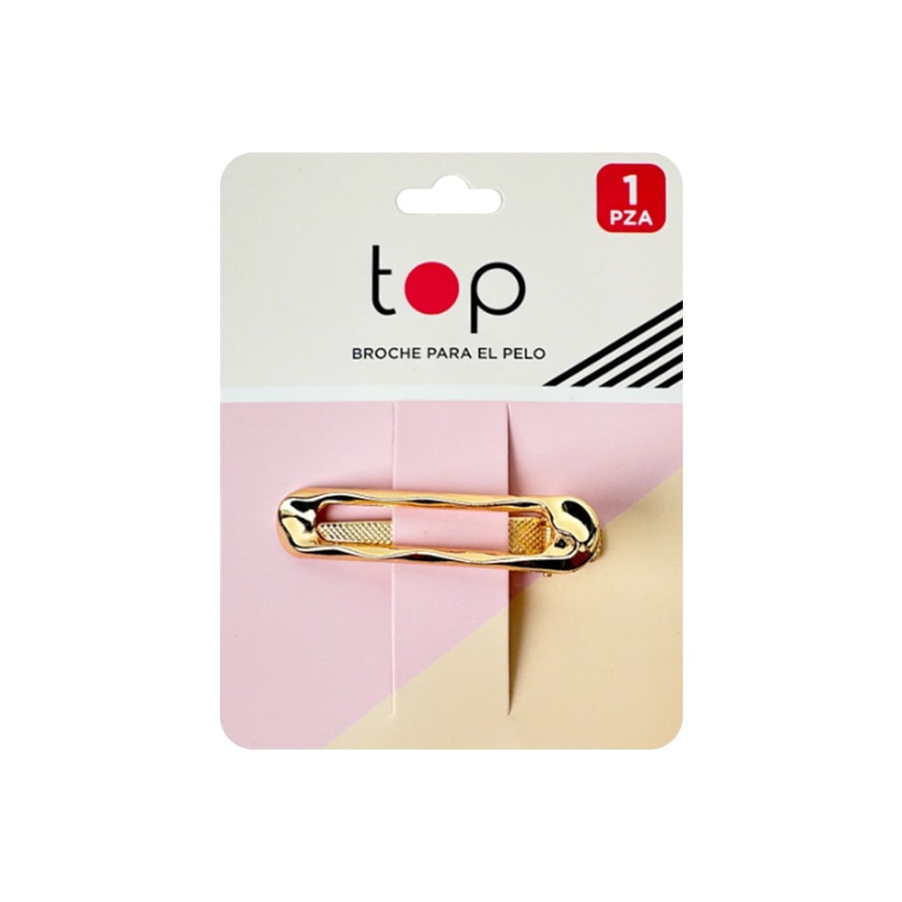 Broche para el Pelo Top Dorado Formas 1 Unidad Diseños Surtidos