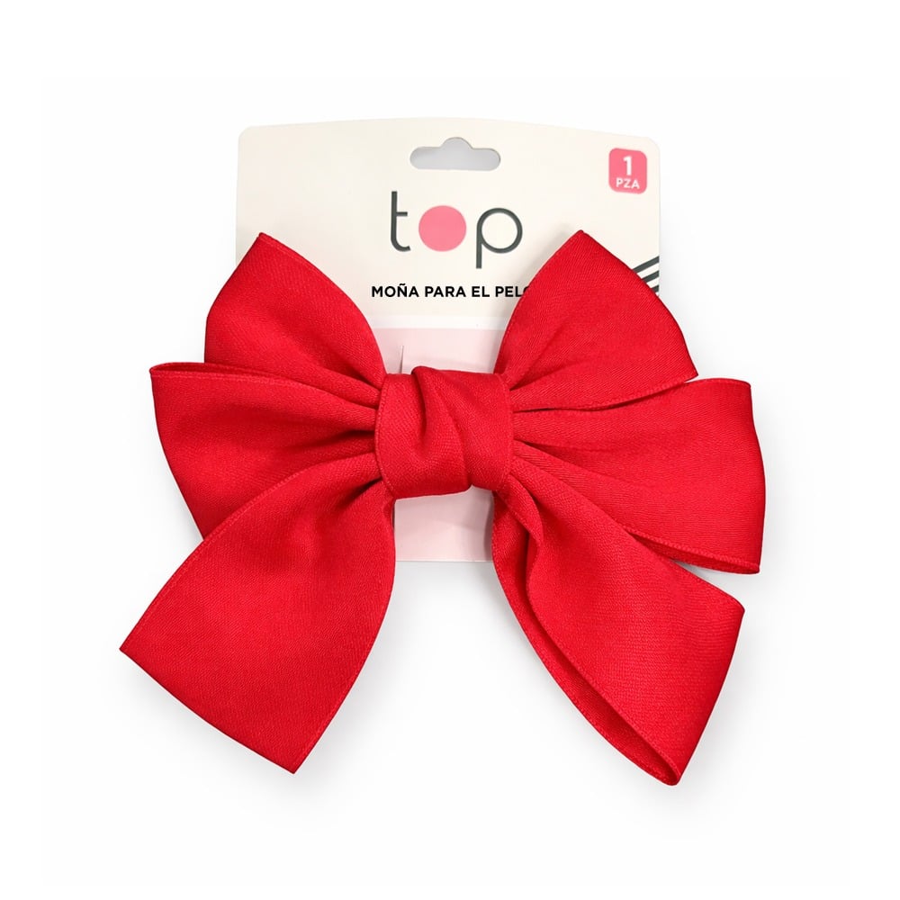 Moña para el Pelo Top Verde/Roja 1 Unidad
