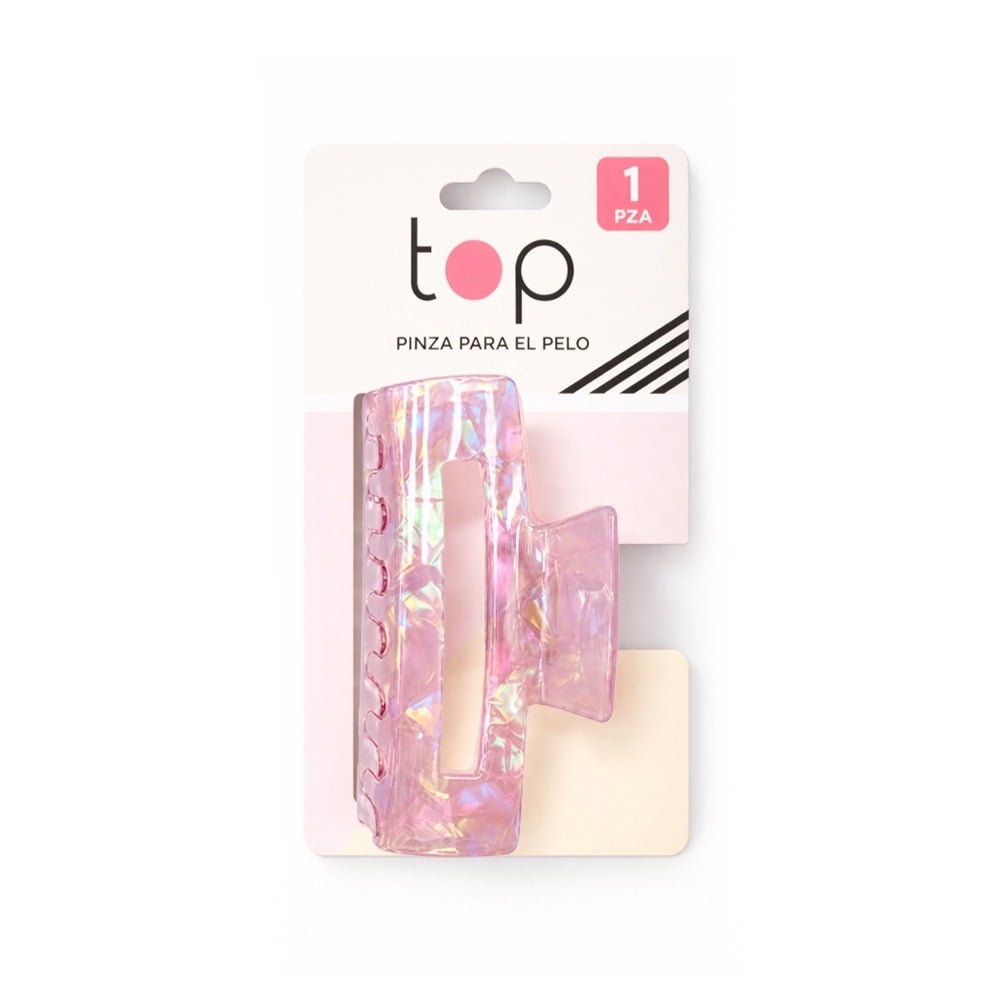 Pinza para el Pelo Top Rosada Tornasol 1 Unidad 