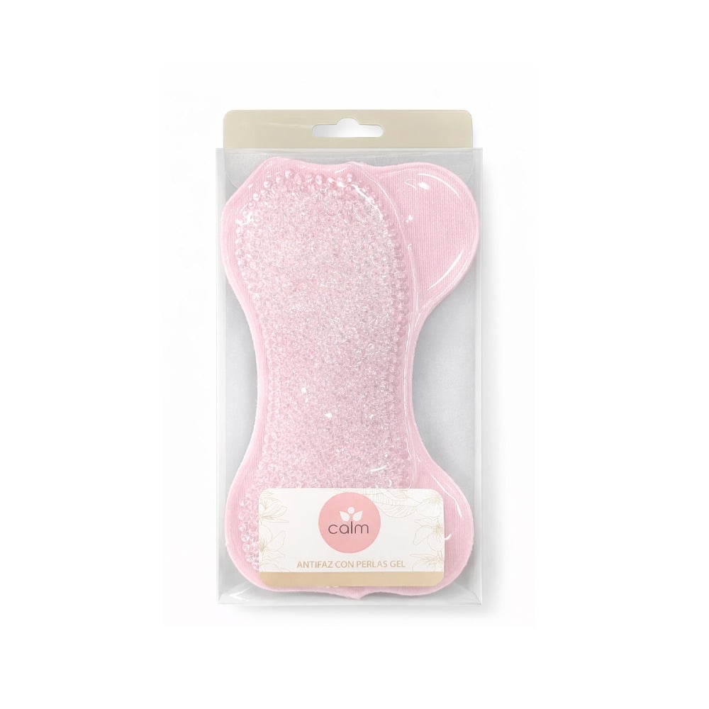 Antifaz Calm con Perlas de Gel Rosado