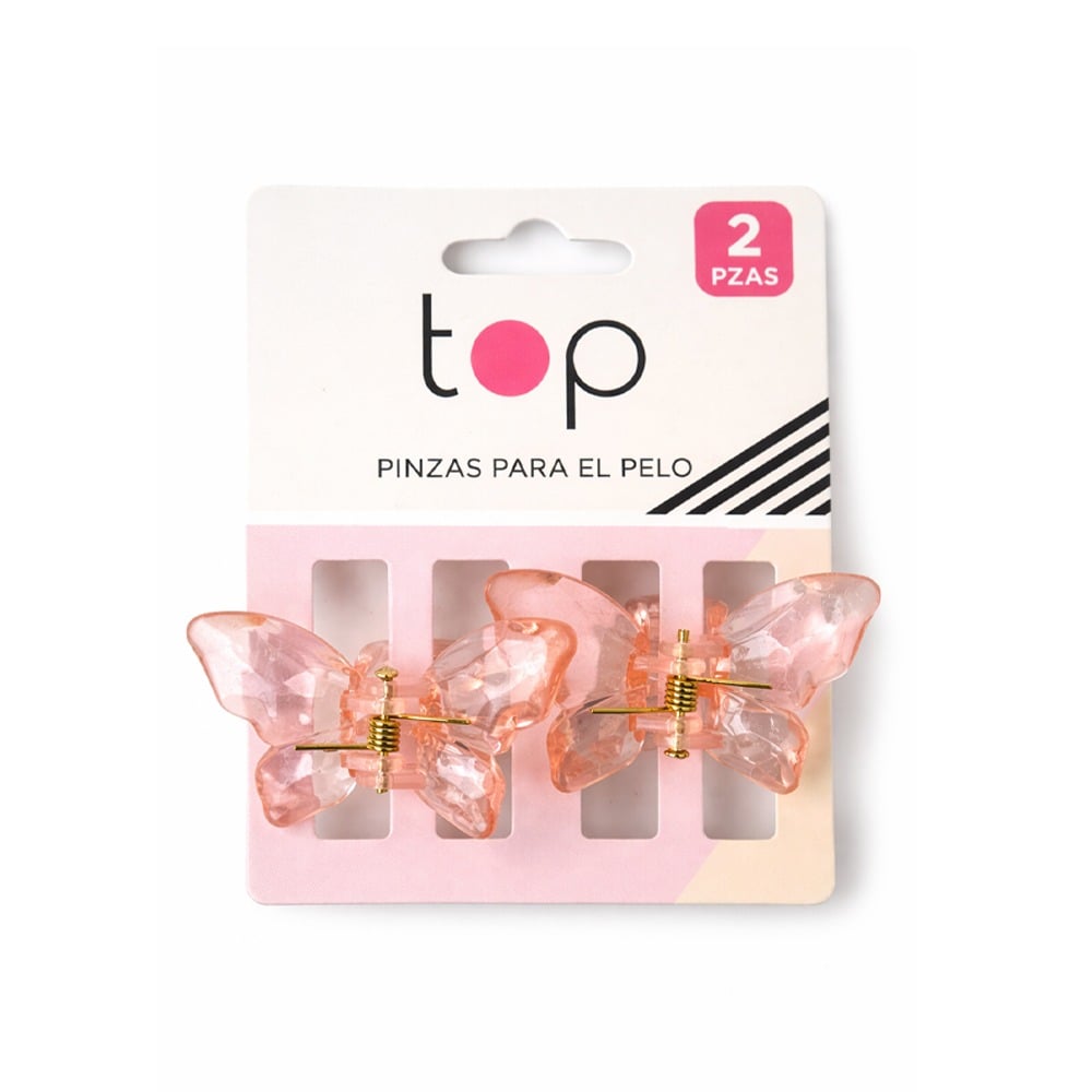 Pinza para el Pelo Top Mariposas 2 Unidades Colores Surtidos