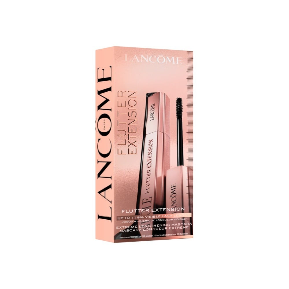 Cofre Lancôme Máscara de Pestañas Flutter Extension + Mini Labial Idôle Butterglow