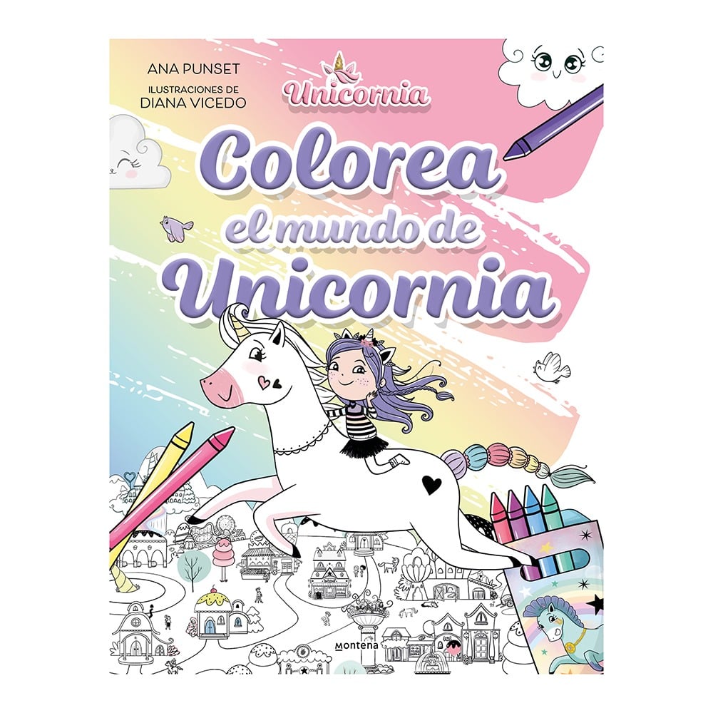 Libro Colorea El Mundo De Unicornia