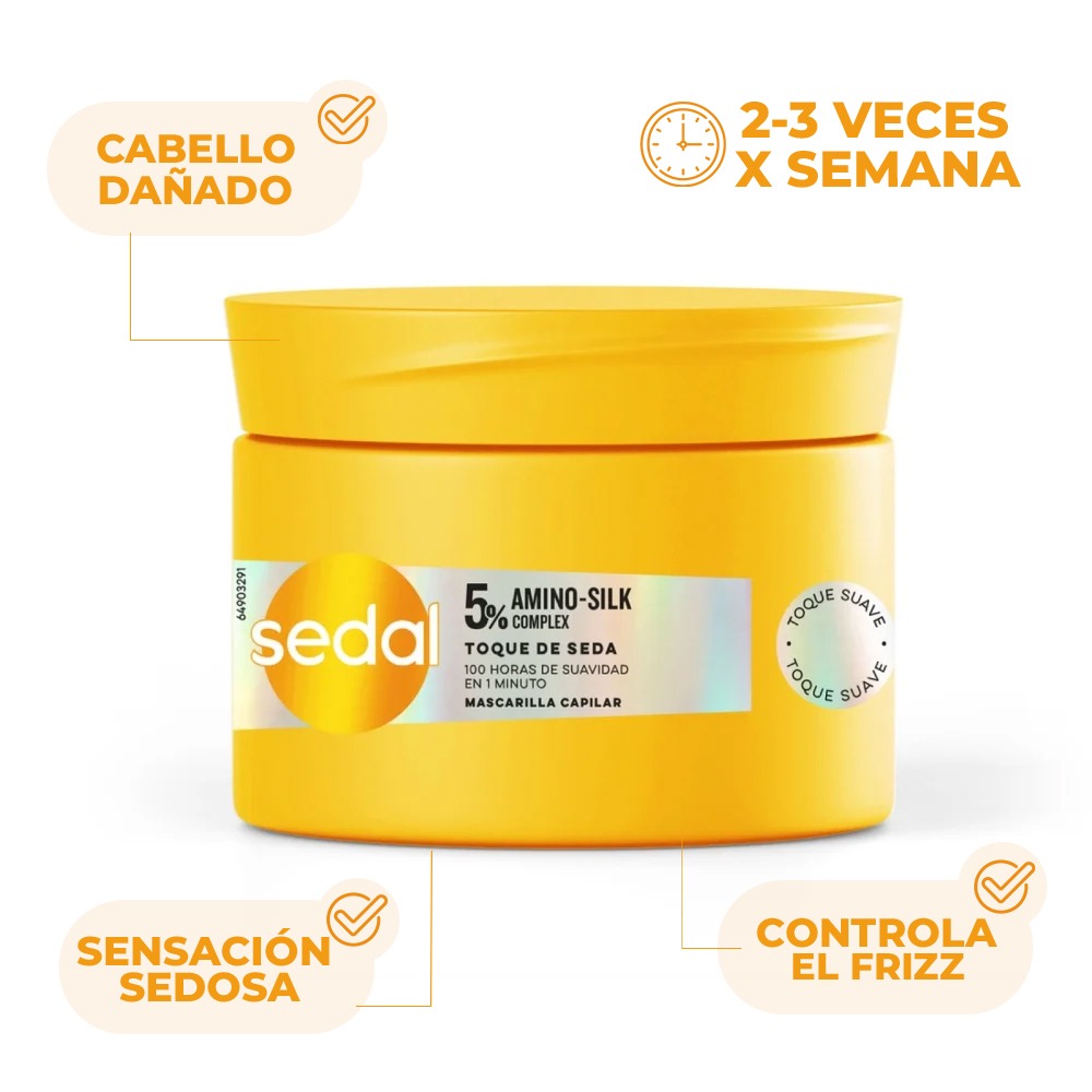 Mascarilla Capilar Sedal Balance Toque de Seda 300 g