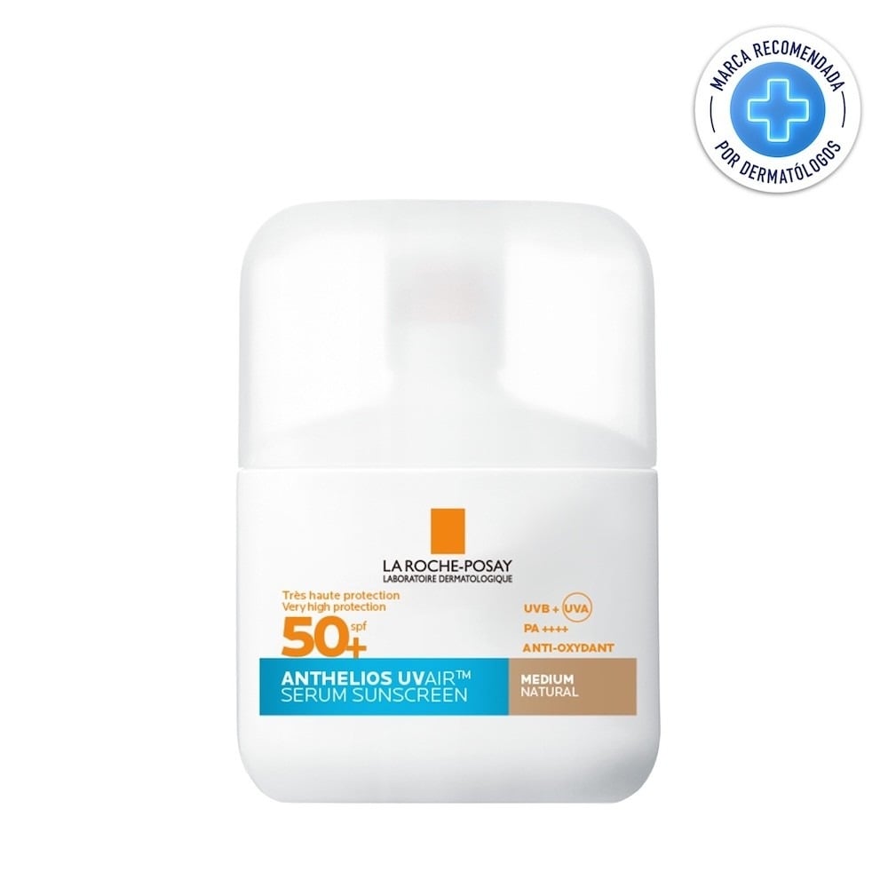 Protector Solar en Sérum La Roche Posay Anthelios UVAIR FPS50+ Tono Medio 50 ml