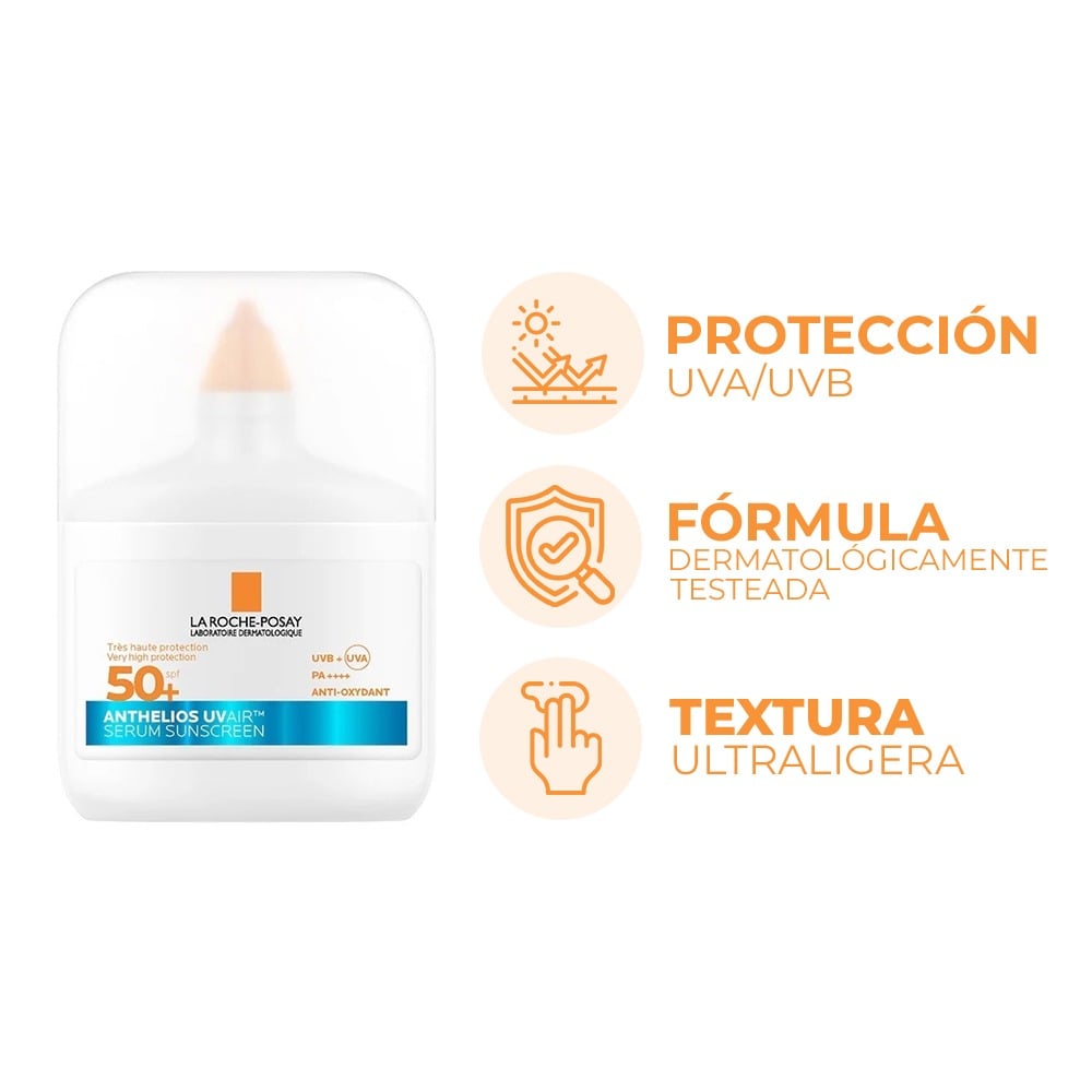 Protector Solar en Sérum La Roche Posay Anthelios UVAIR FPS50+ 50 ml