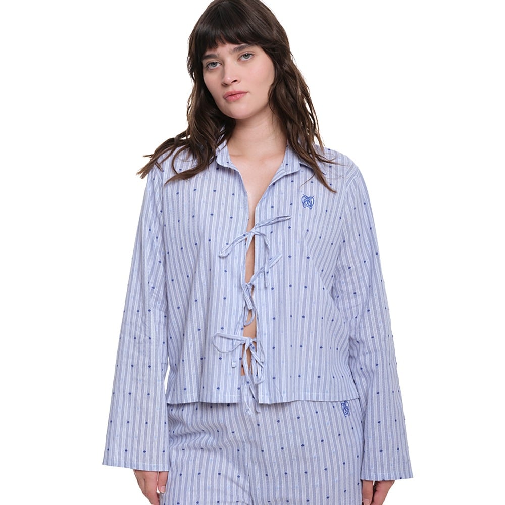 Camisa Bratty Pimentón Azul Talle P