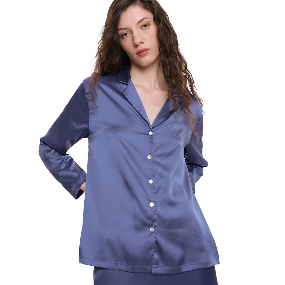 Camisa Shade Pimentón Azul Talle M
