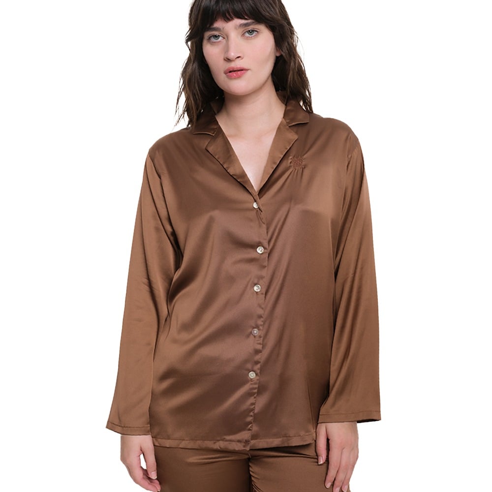 Camisa Shade Pimentón Moca Talle M