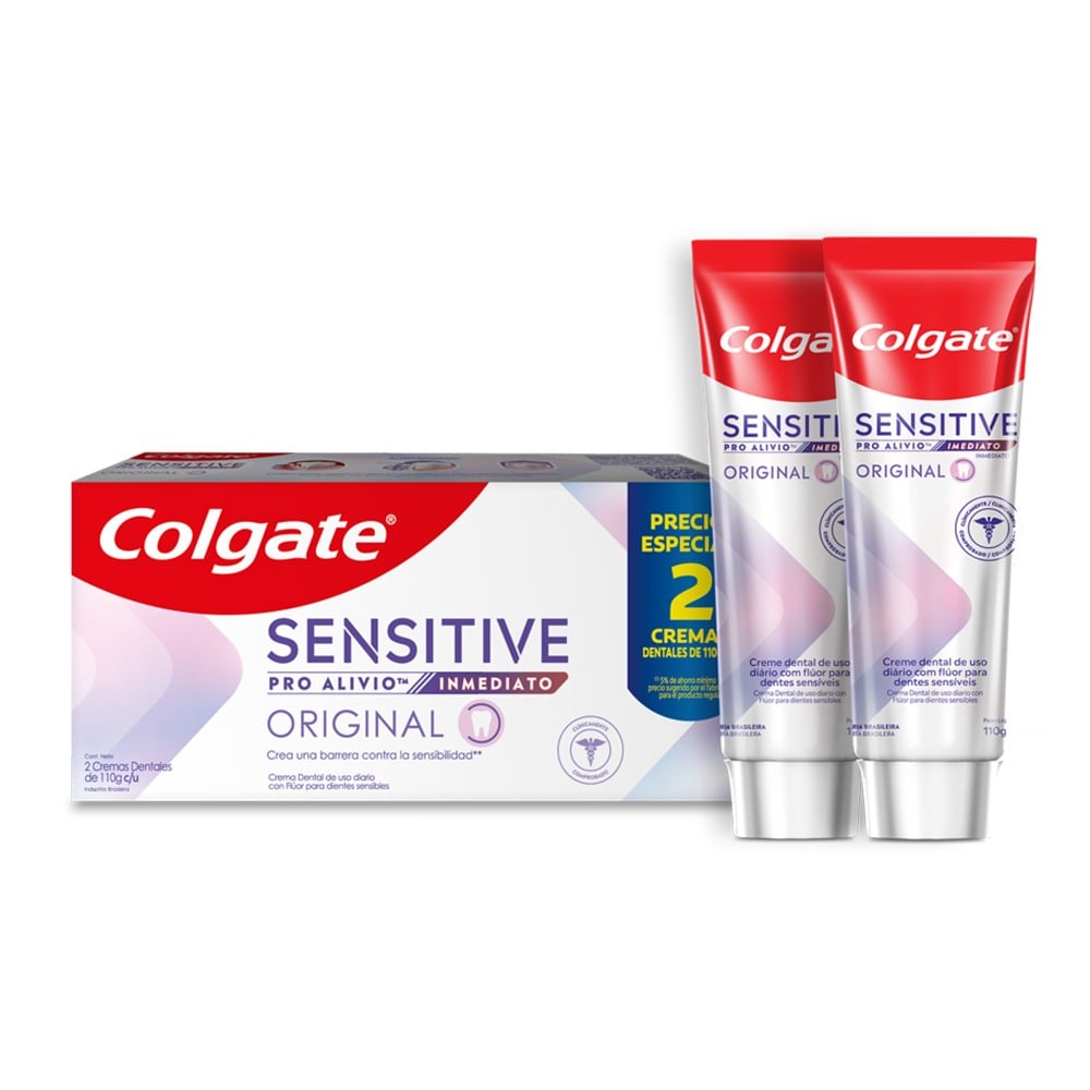 Pack Colgate Pasta de Dientes Sensitive Pro-Alivio Original 110 g 2 Unidades