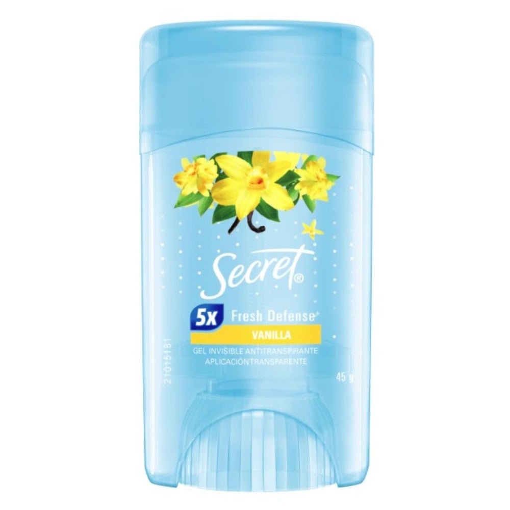 Antitranspirante en Gel Secret Woman Vainilla 45 g
