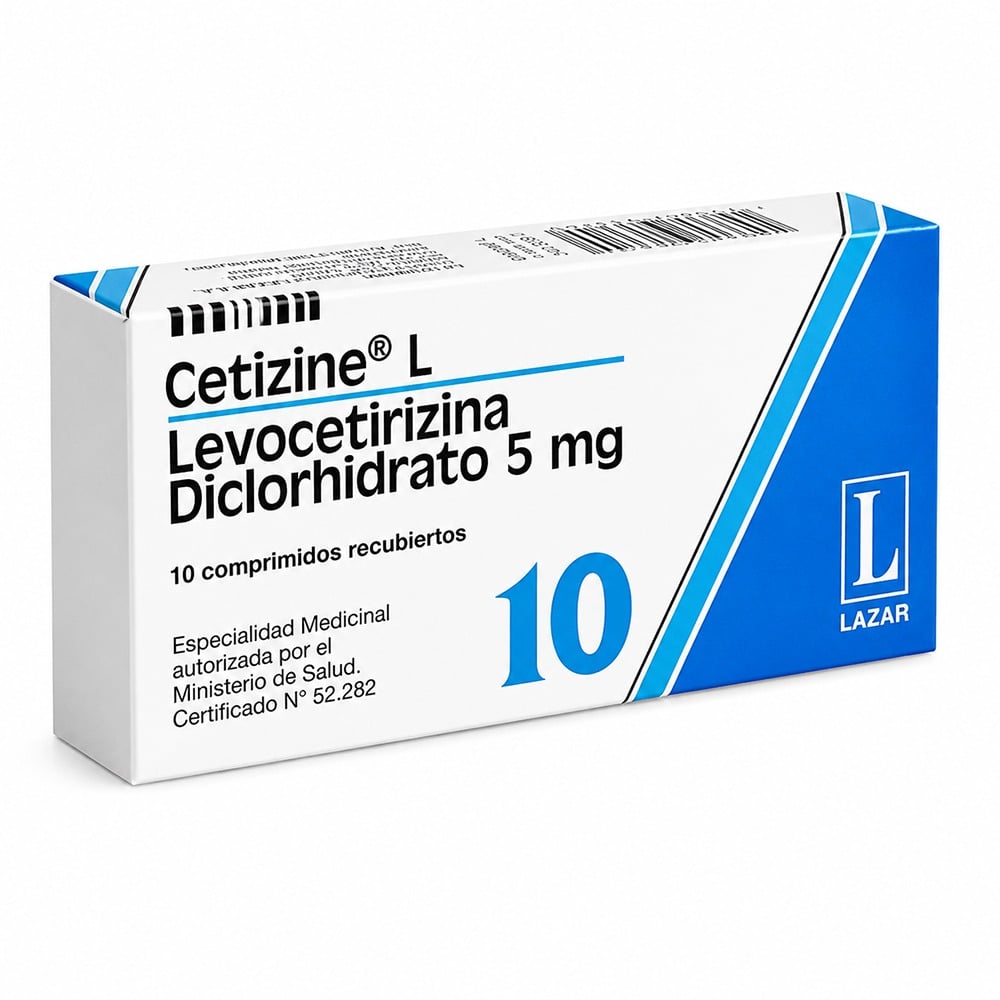 Cetizine L 5 mg 10 Comprimidos Recubiertos