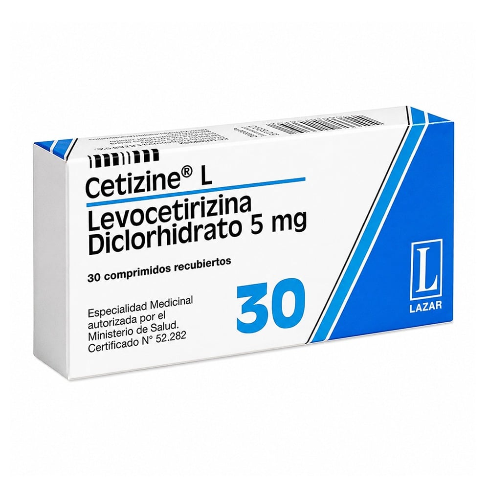 Cetizine L 5 mg 30 Comprimidos Recubiertos