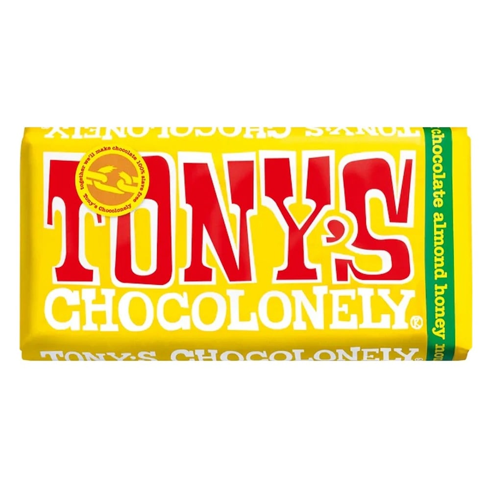 Chocolate Turr&oacute;n Tony's con Miel y Almendras 180 g