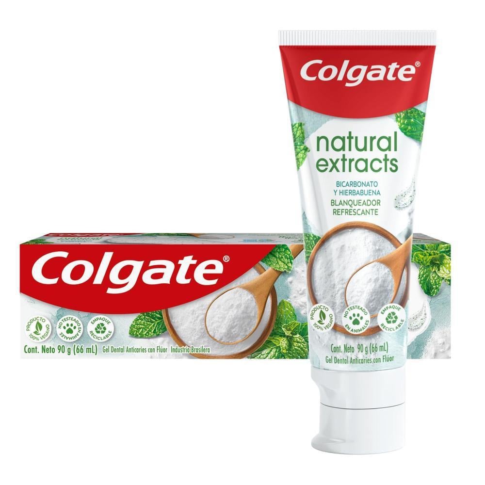 Pasta de Dientes Colgate Natural Extracts Bicarbonato y Menta 90 g