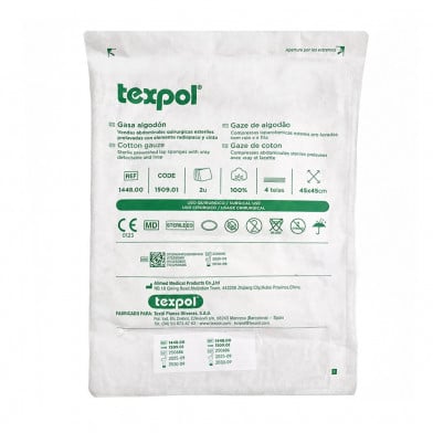 Gasa Estéril Texpol 45 x 45 cm 2 Unidades