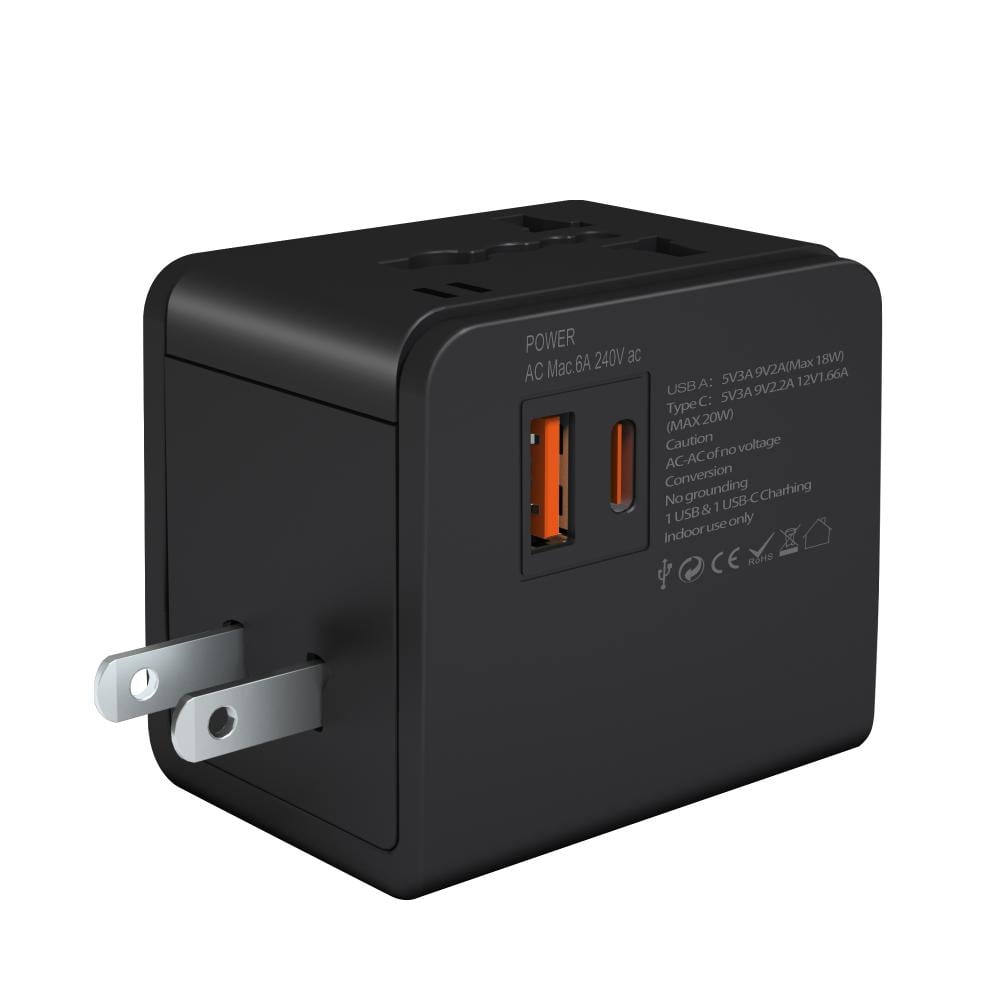 Adaptador de Viaje Argom Universal con Carga Rápida