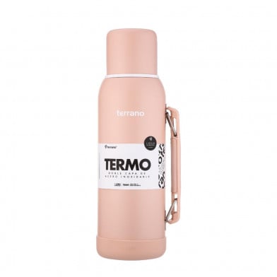 Termo Terrano con Base Silicona Rosa 1 l