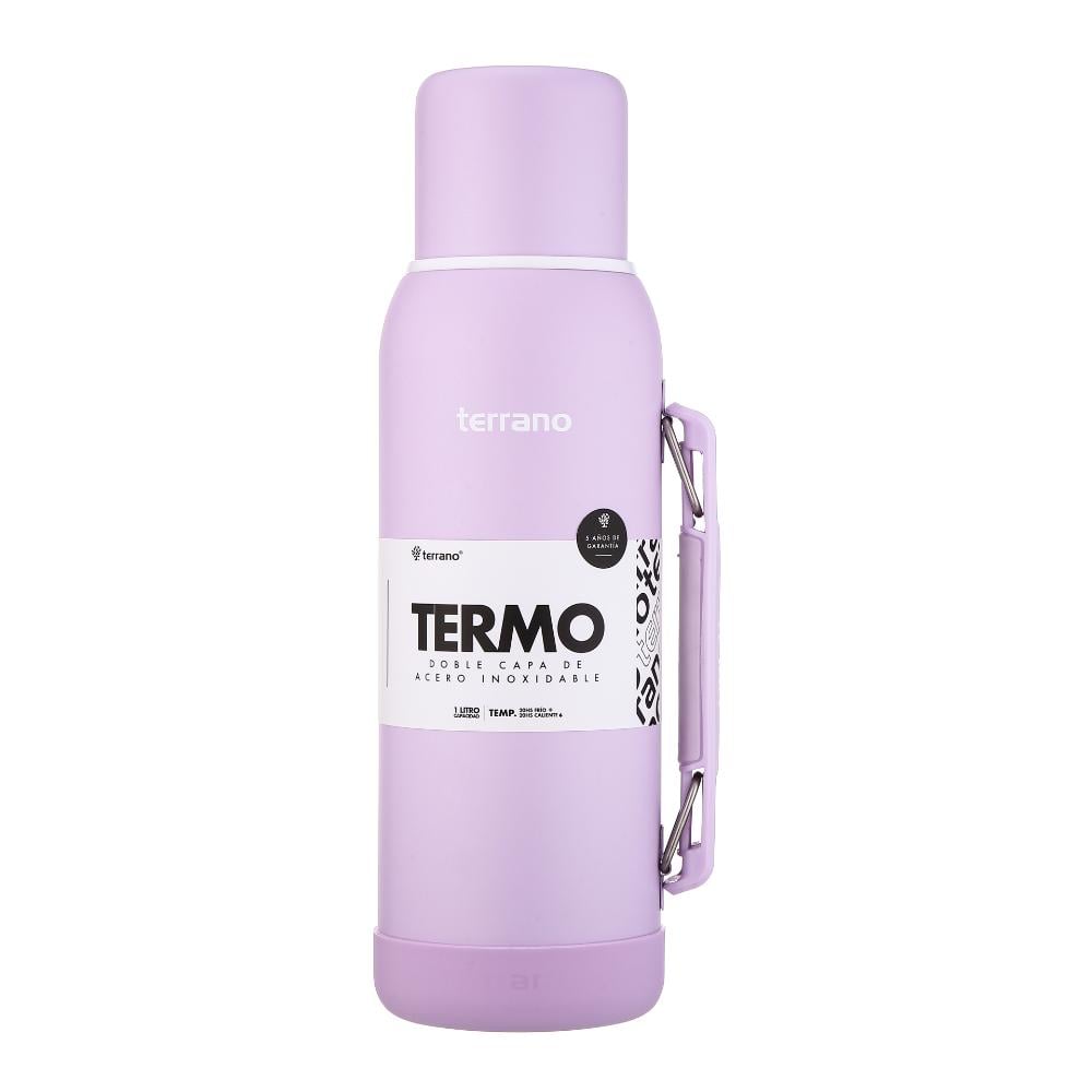 Termo Terrano con Base Silicona Lila 1 l