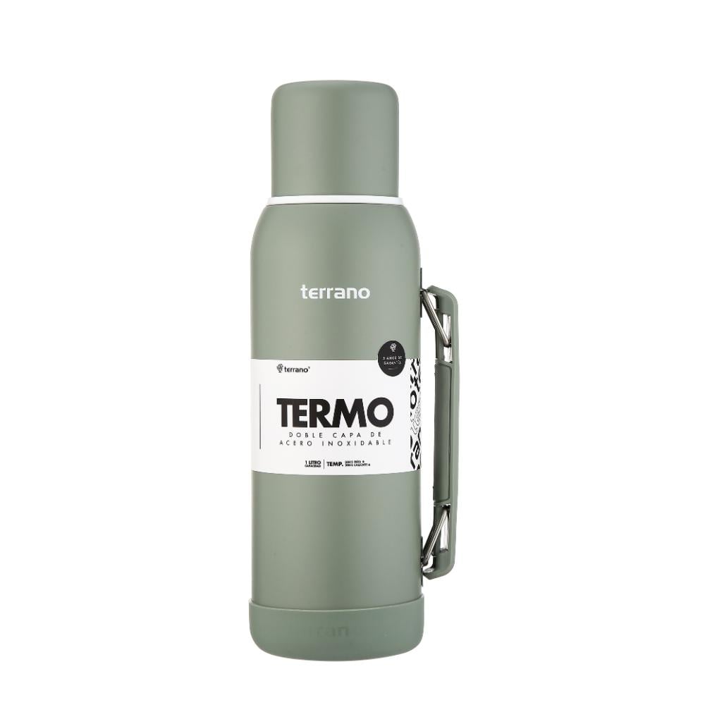 Termo Terrano con Base Silicona Oliva 1 L