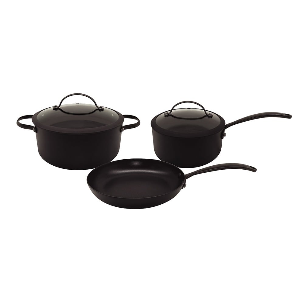 Set de Cacerolas Hudson Aluminio Negra 5 Piezas