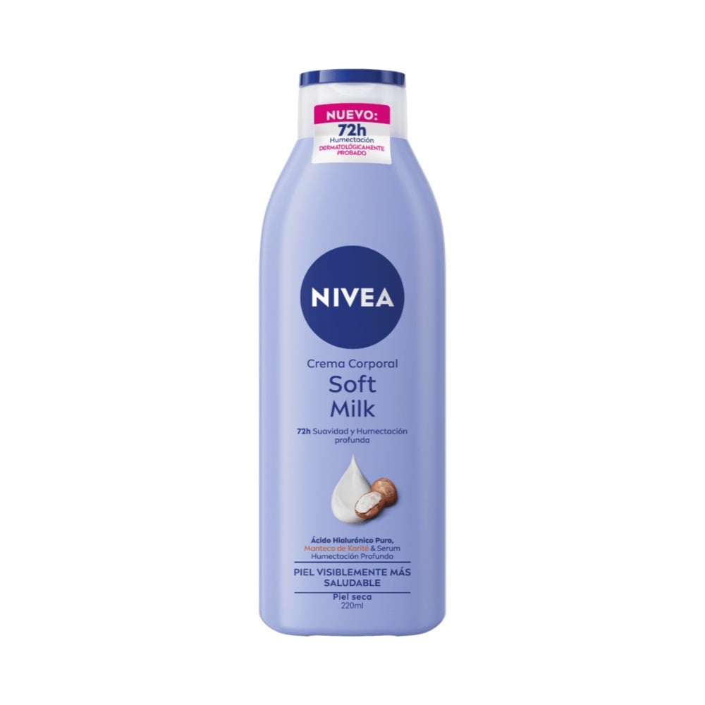 Crema Nivea Corporal Soft Milk Piel Seca 220 ml