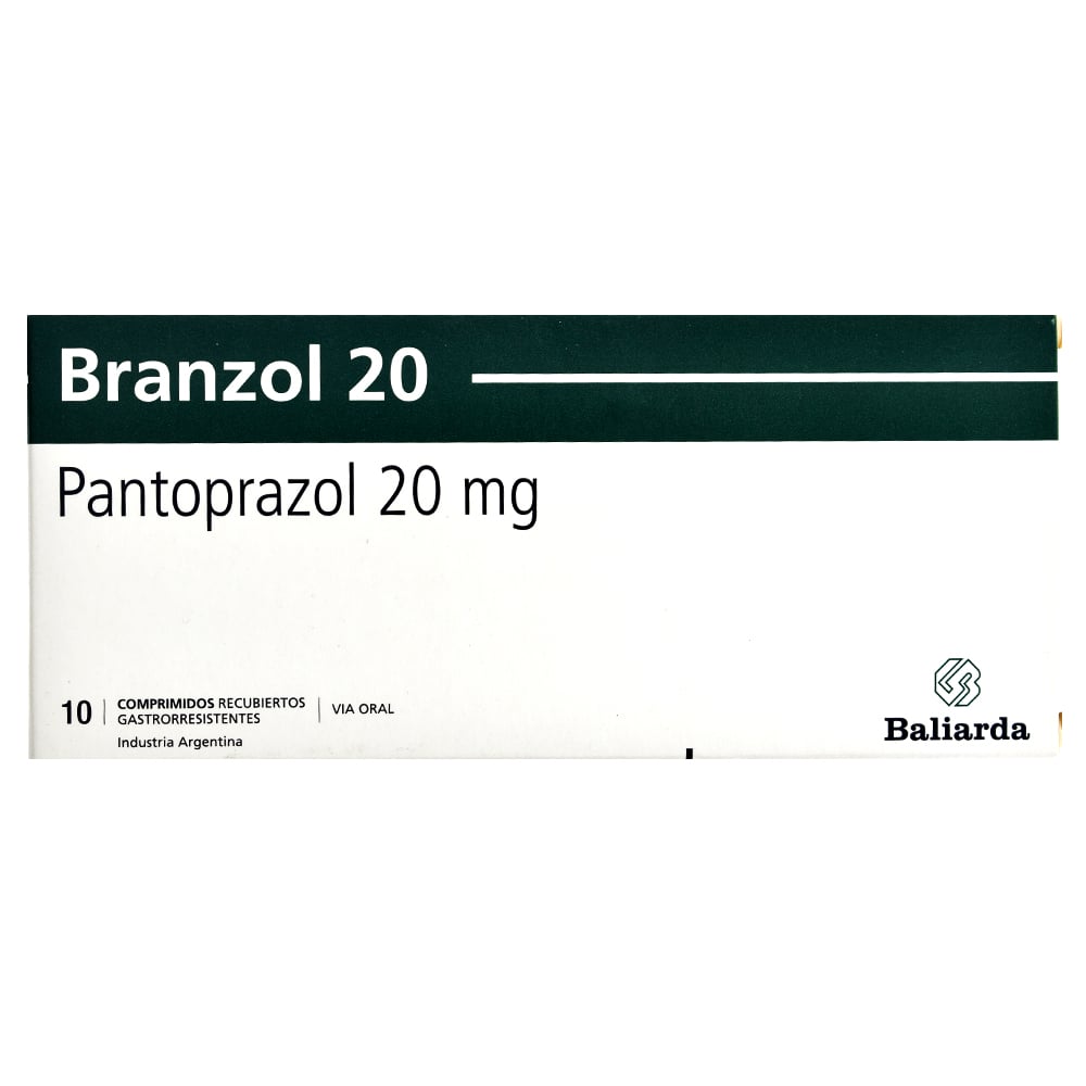Branzol 20 mg 10 Comprimidos Recubiertos Gastrorresistentes