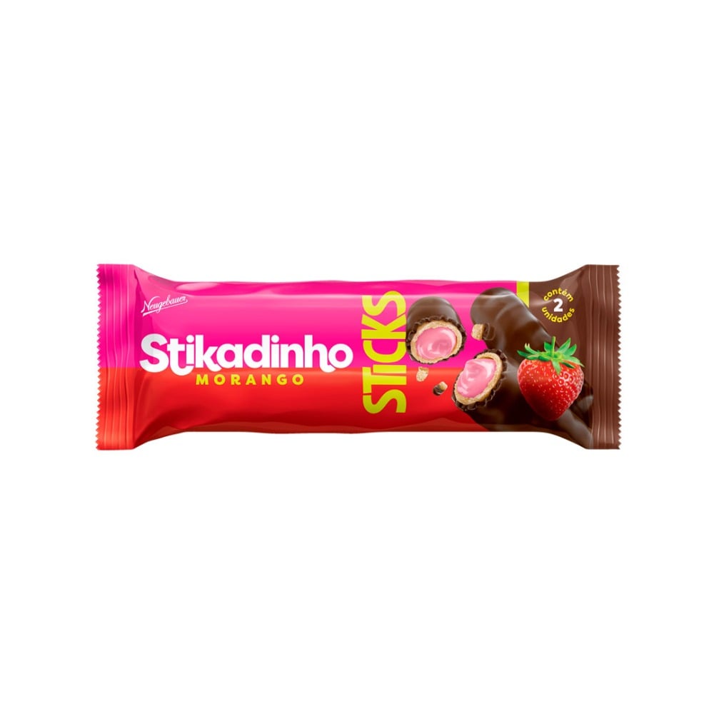 Barquillo Relleno Bib's Sticks Stikadinho Frutilla 32 g