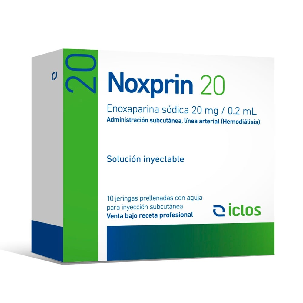 Noxprin 20 mg/0.2 ml 10 Jeringas Prellenadas