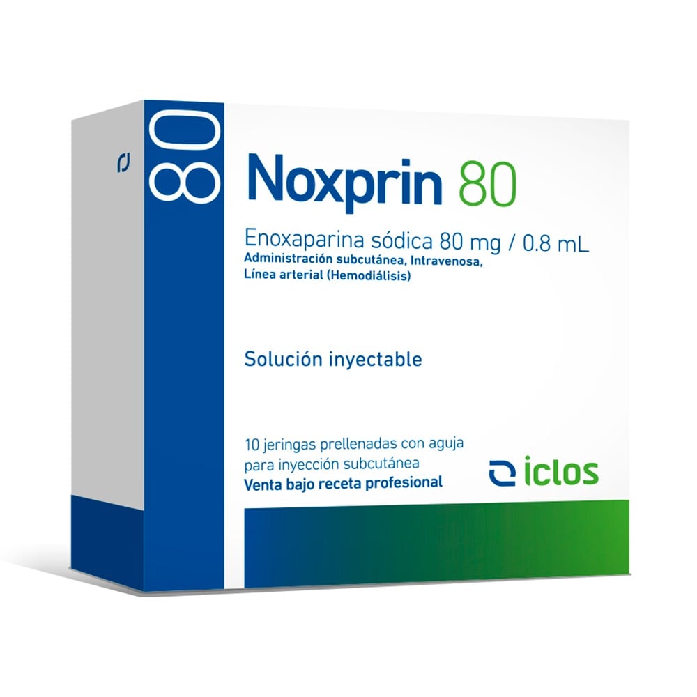 Noxprin 80 mg 10 Jeringas Prellenadas 