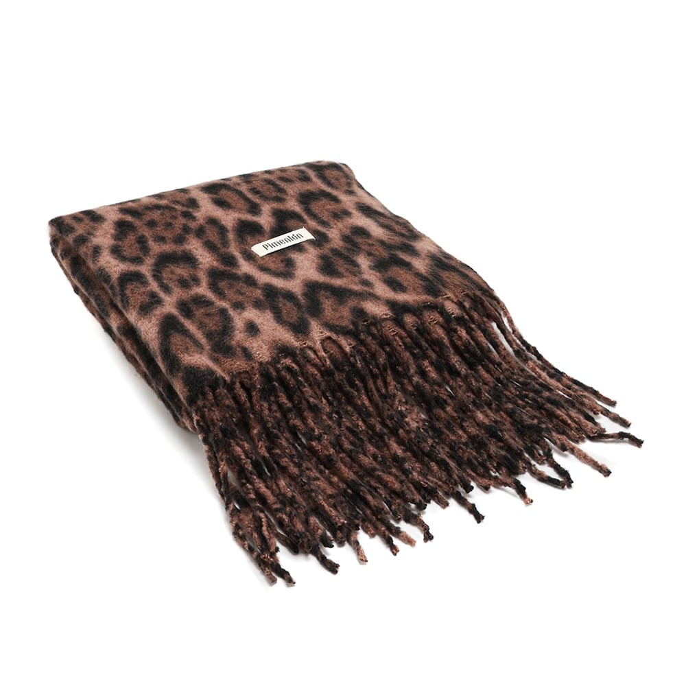 Bufanda Pimentón Animal Print Marrón