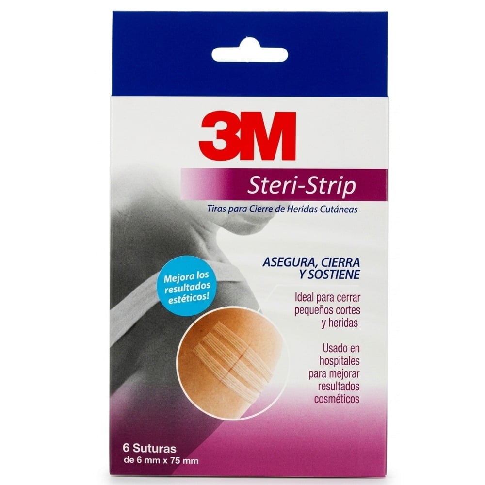 Tiras de Sutura 3M Steri Strip 75 mm 6 Unidades