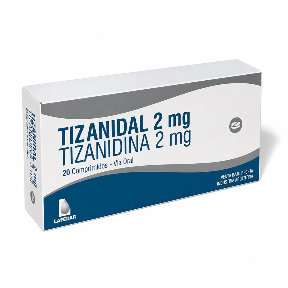 Tizanidal 2 mg 20 Comprimidos