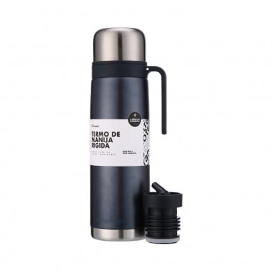 Termo Terrano con Manija Rígida Azul Metal 1 L