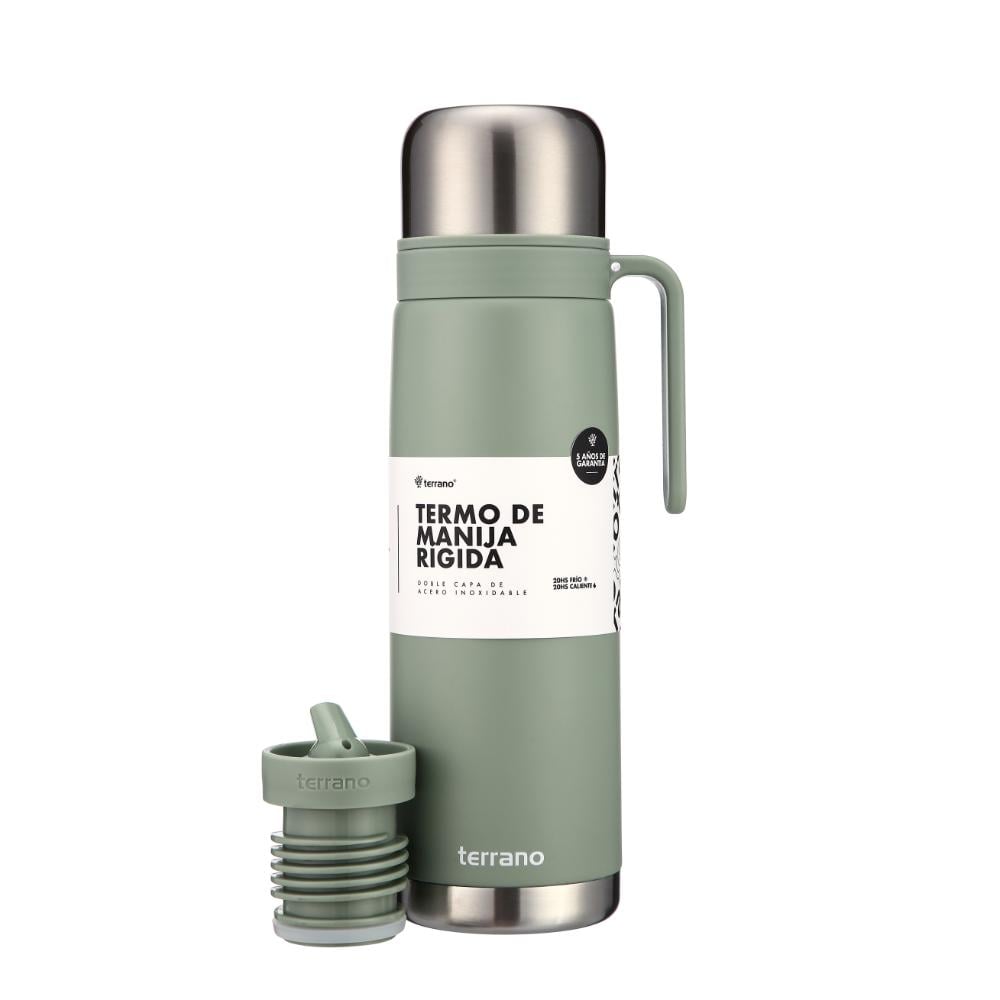 Termo Terrano Premium con Manija Rígida Verde 1 L