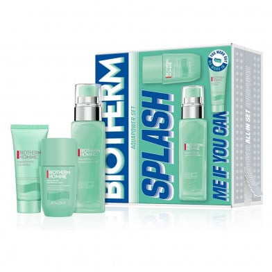 Cofre Biotherm Aquapower Gel Hidratante + Limpiador + Desodorante