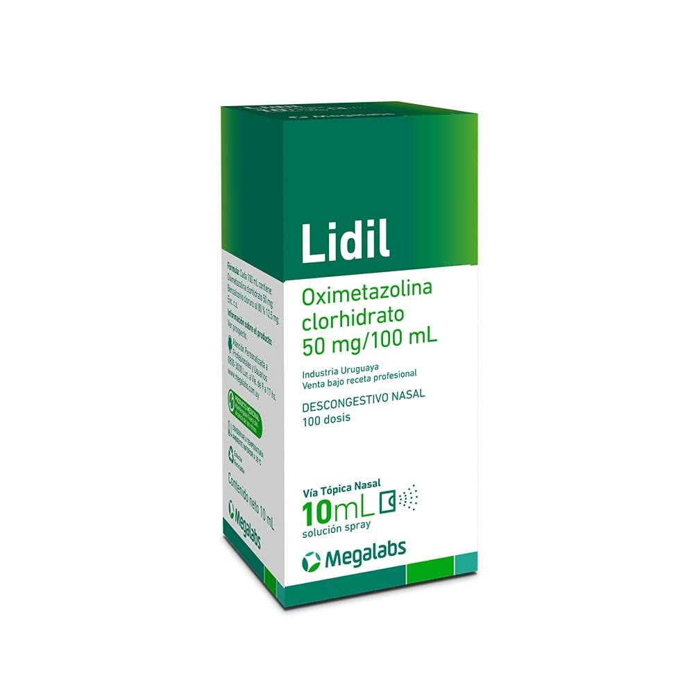 Lidil Spray 50 mg/100 ml Descongestivo Nasal 10 ml 